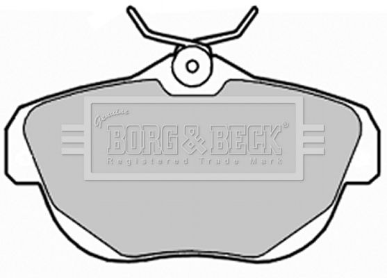 BORG & BECK stabdžių trinkelių rinkinys, diskinis stabdys BBP1989